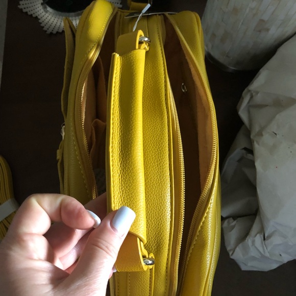 Double Zip Equestrian Satchel & Crossbody Bag (Y) - Picture 6 of 8